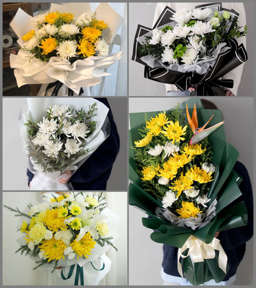 山西阳泉郊区开发区平坦垴村白事花束代送